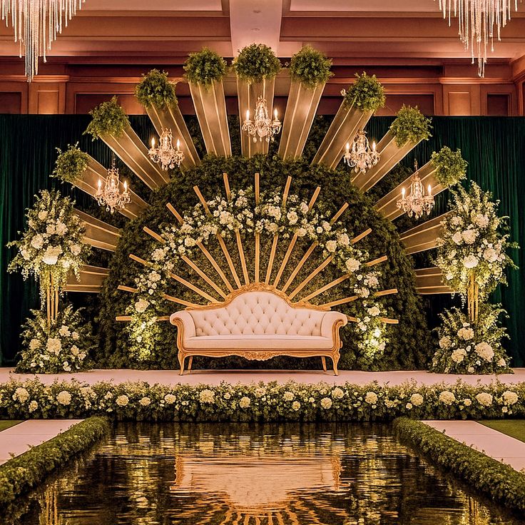 AICA Events luxury wedding decoration Vijayawada